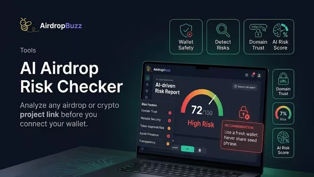 AI Airdrop Risk Checker dashboard preview