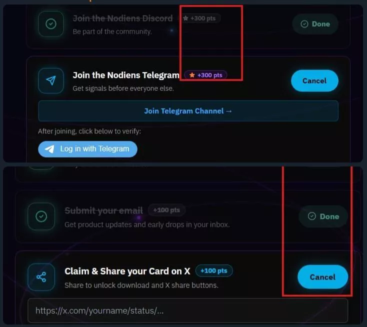 Nodiens Airdrop