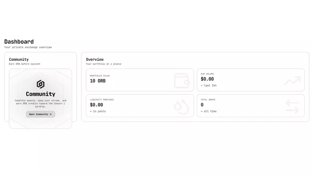 Orbinum Dashboard
