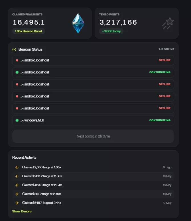 Season 2 Airdrop Teneo