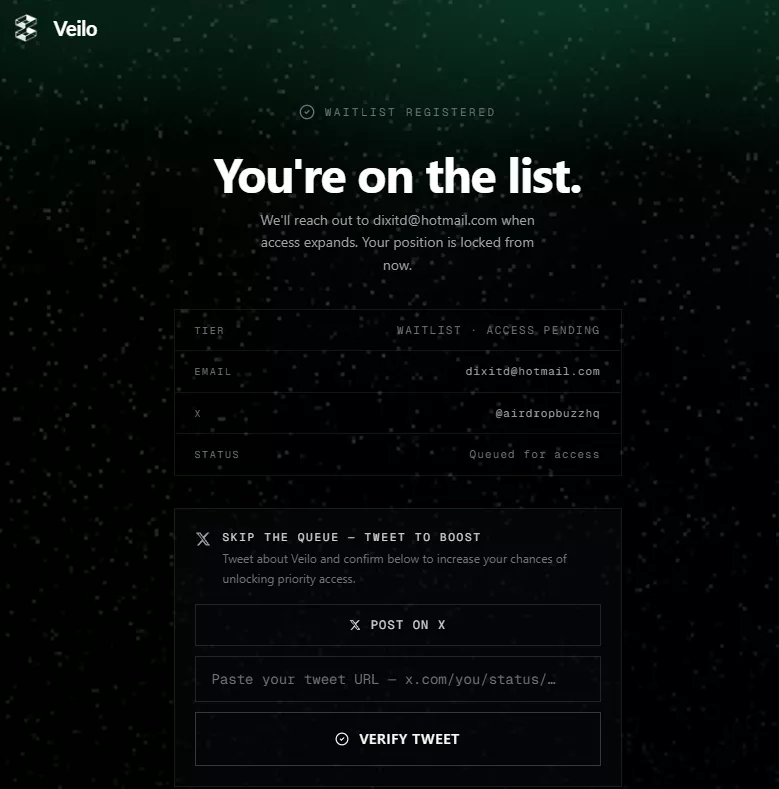 Veilo Waitlist