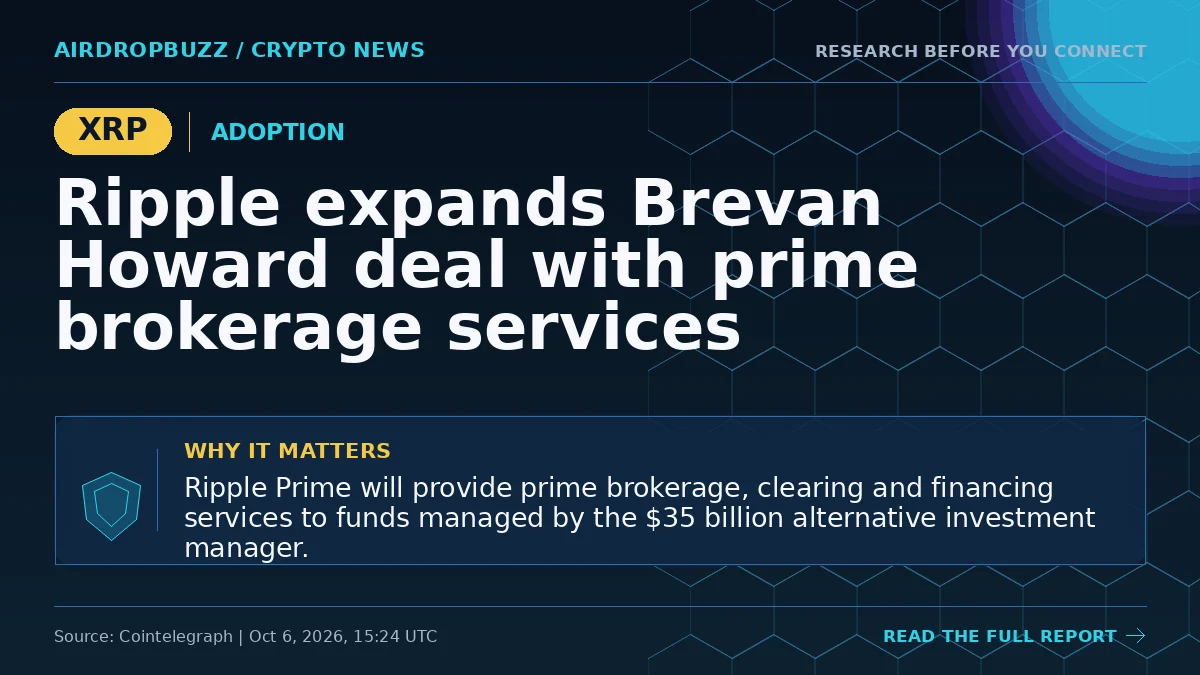 Ripple expands Brevan Howard deal with prime brokerage services