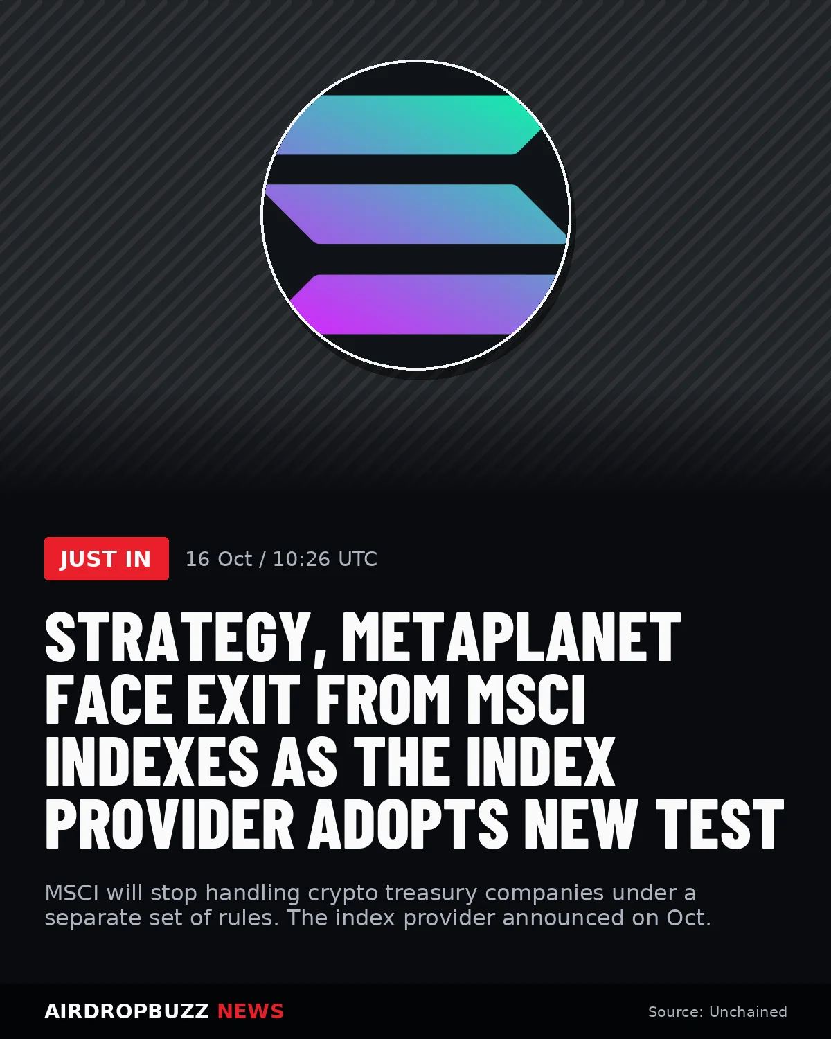 Strategy, Metaplanet Face Exit From MSCI Indexes as the Index…