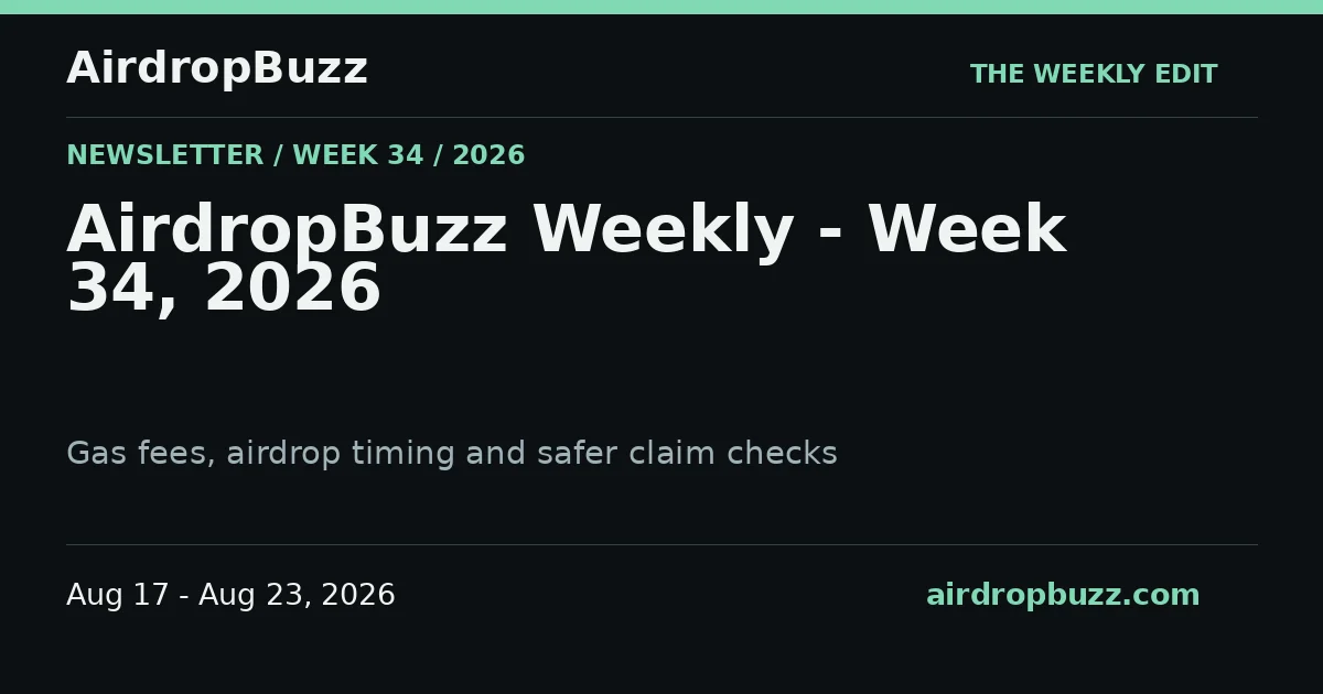 AirdropBuzz Weekly