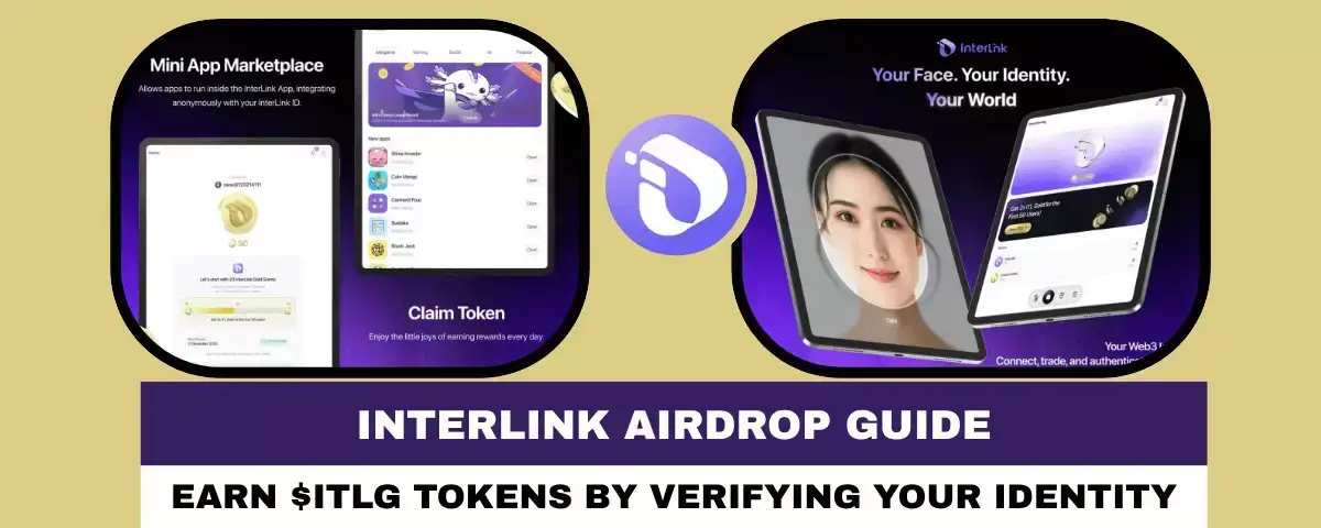 InterLink Airdrop Guide: Earn $ITLG Tokens logo