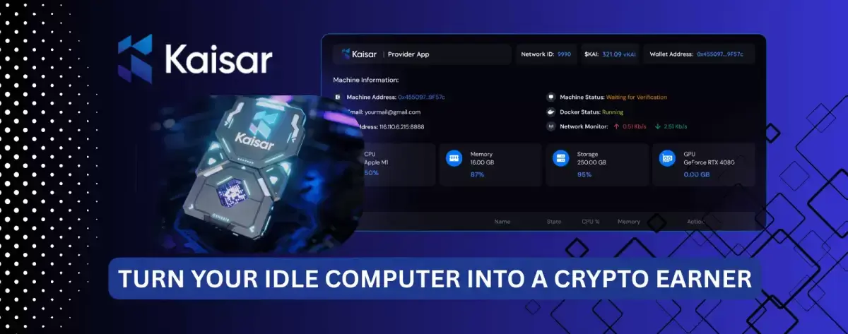 Turn Your Idle Computer into a Crypto Earner: The Kaisar Network Airdrop Guide logo