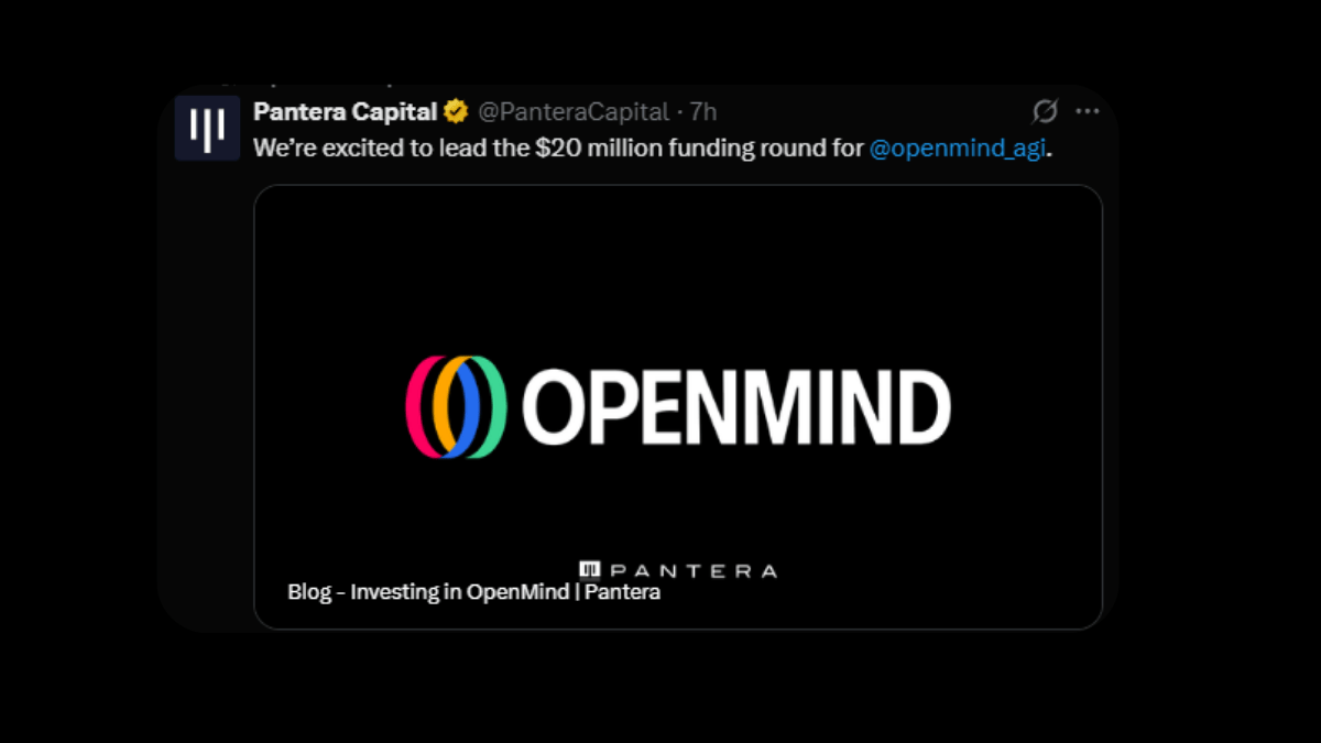 OpenMind Points — Backed by $20M (Pantera-Led)