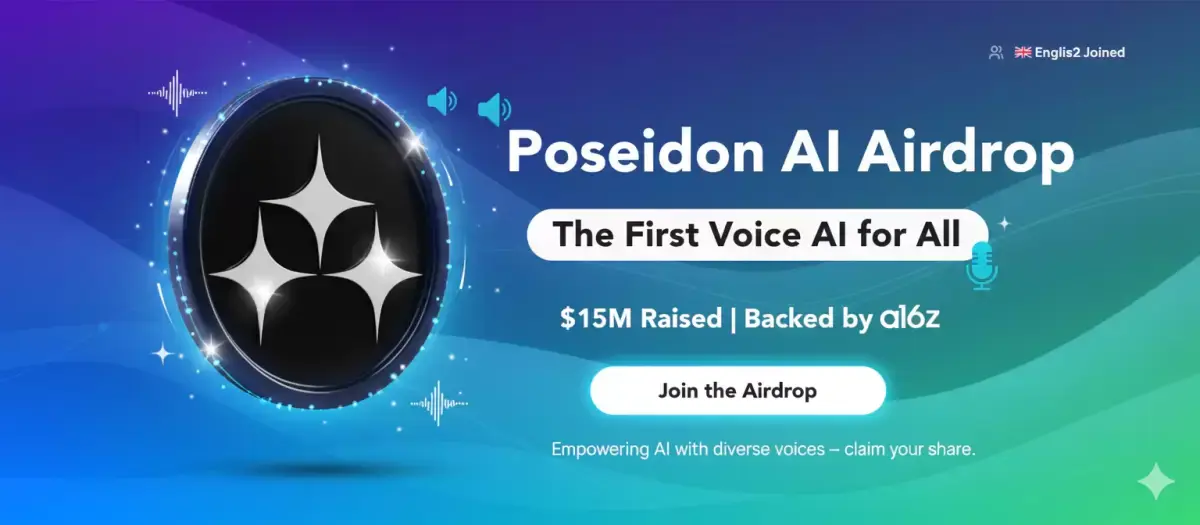 Poseidon AI Airdrop – The First Voice AI for All