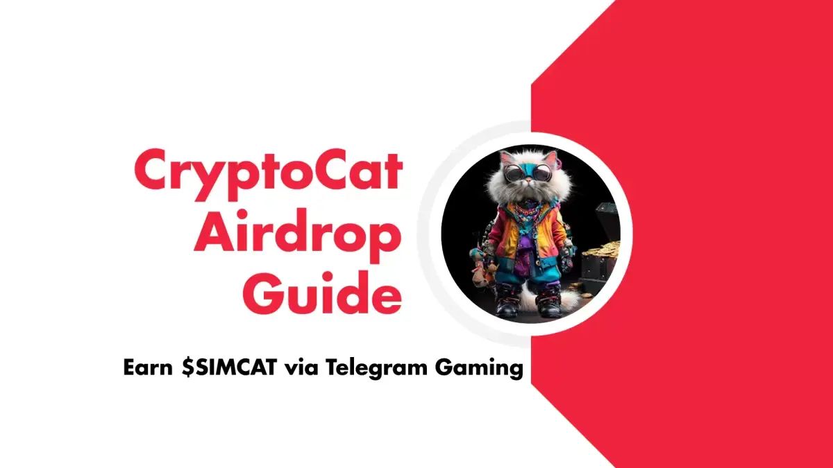 CryptoCat Airdrop Guide – Earn SIMCAT via Telegram Gaming logo