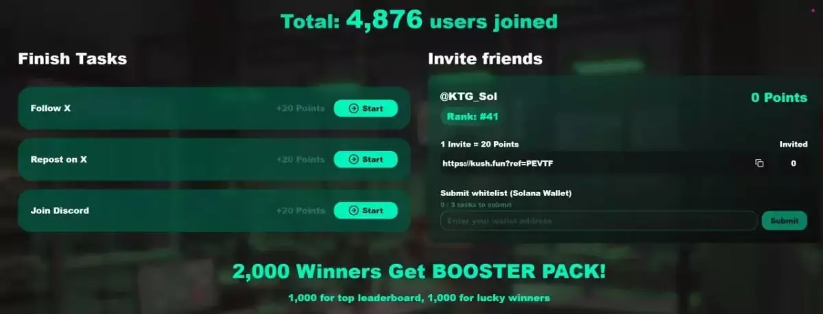 Kush.fun: The New Gaming Project on Solana Airdrop