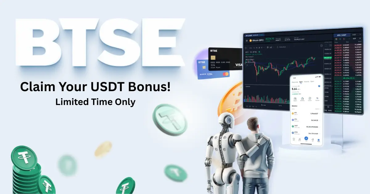 BTSE Referral Code Vajv9Ell: Bonus Guide + Oil & Gold Promo logo