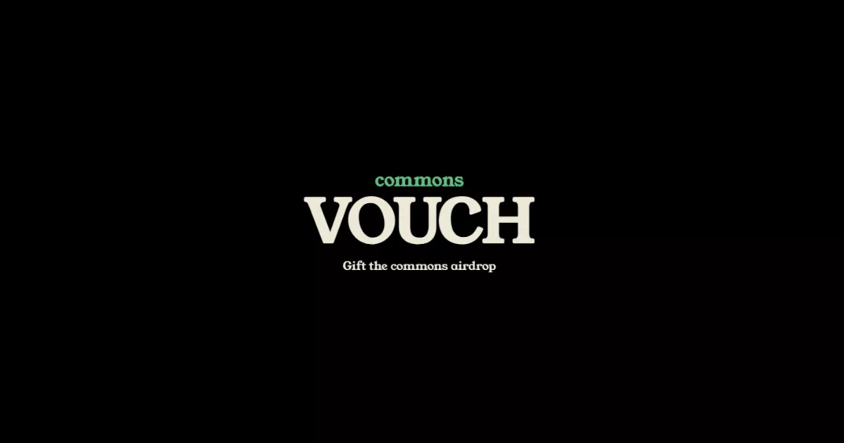 Commons Airdrop: Top 1,000 Eligibility & Vouch Guide cover image