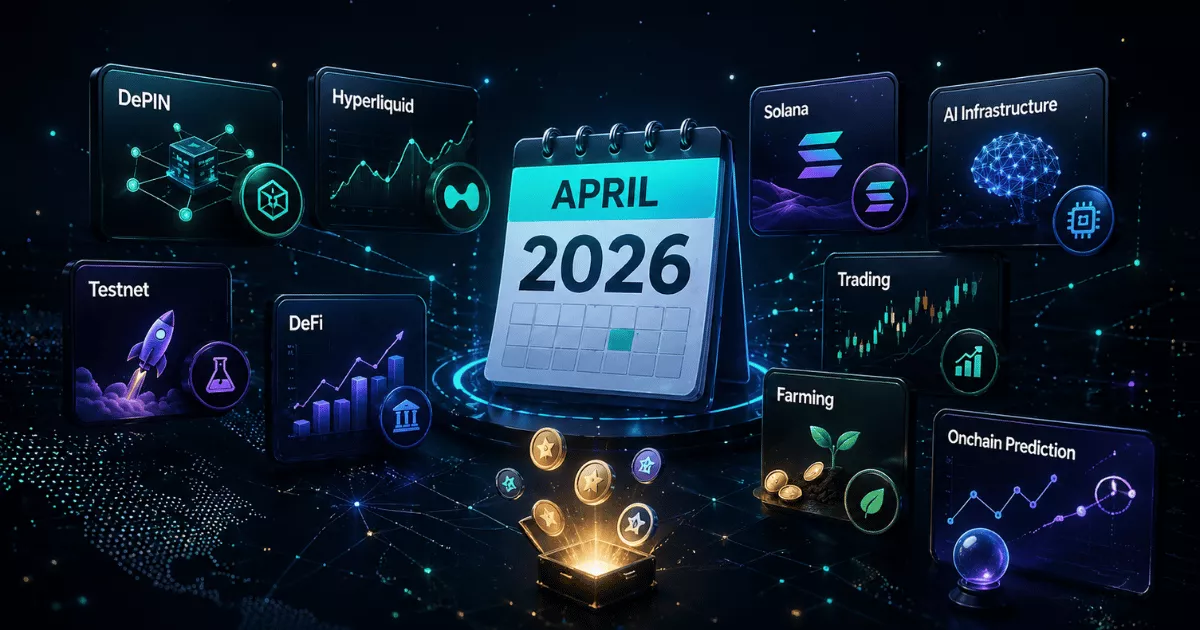 April Airdrop Roundup: 13 Crypto Airdrop Guides to Watch Before May