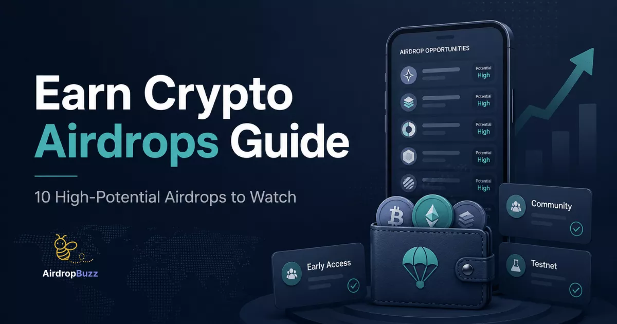 Earn Crypto Airdrops Guide: 10 High-Potential Airdrops to Watch