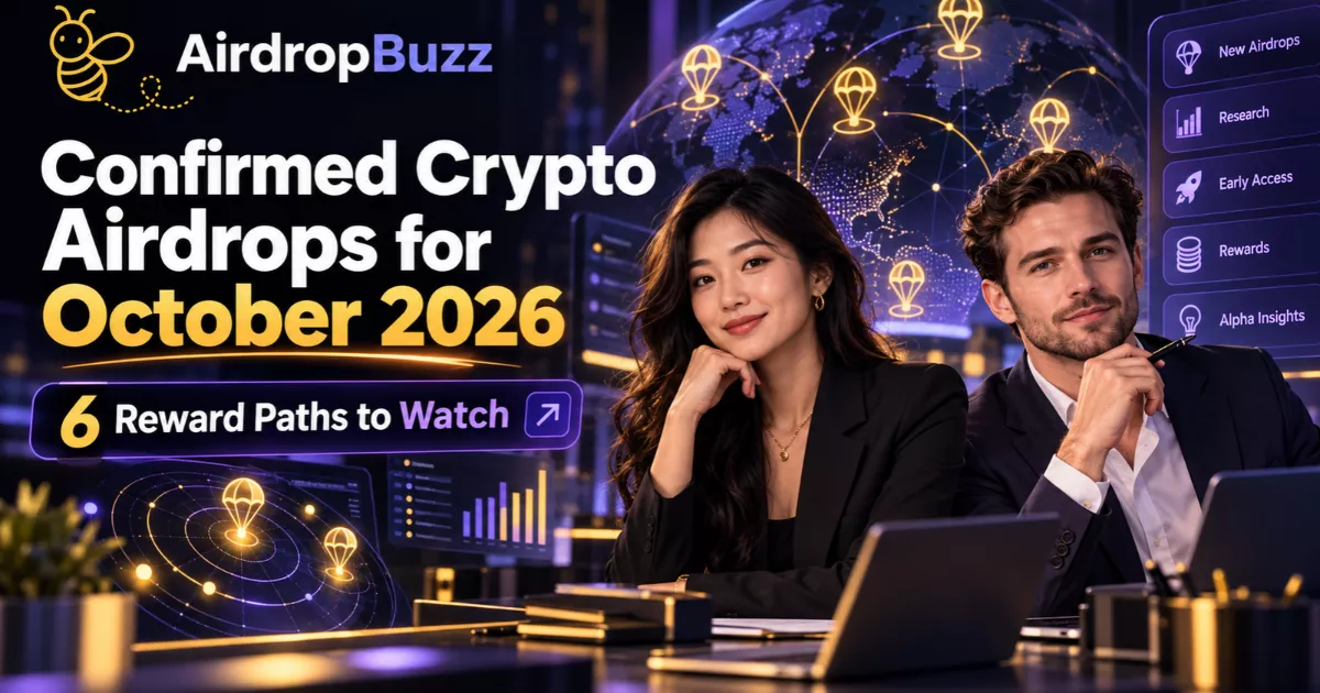 Confirmed Crypto Airdrops for October 2026: 6 Reward Paths to Watch