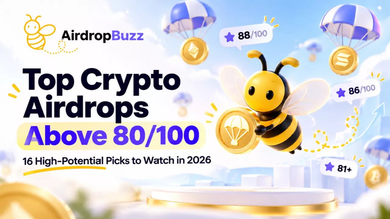 We Ranked 16 Active Crypto Airdrops Above 80/100 — Here’s Where We’d Start