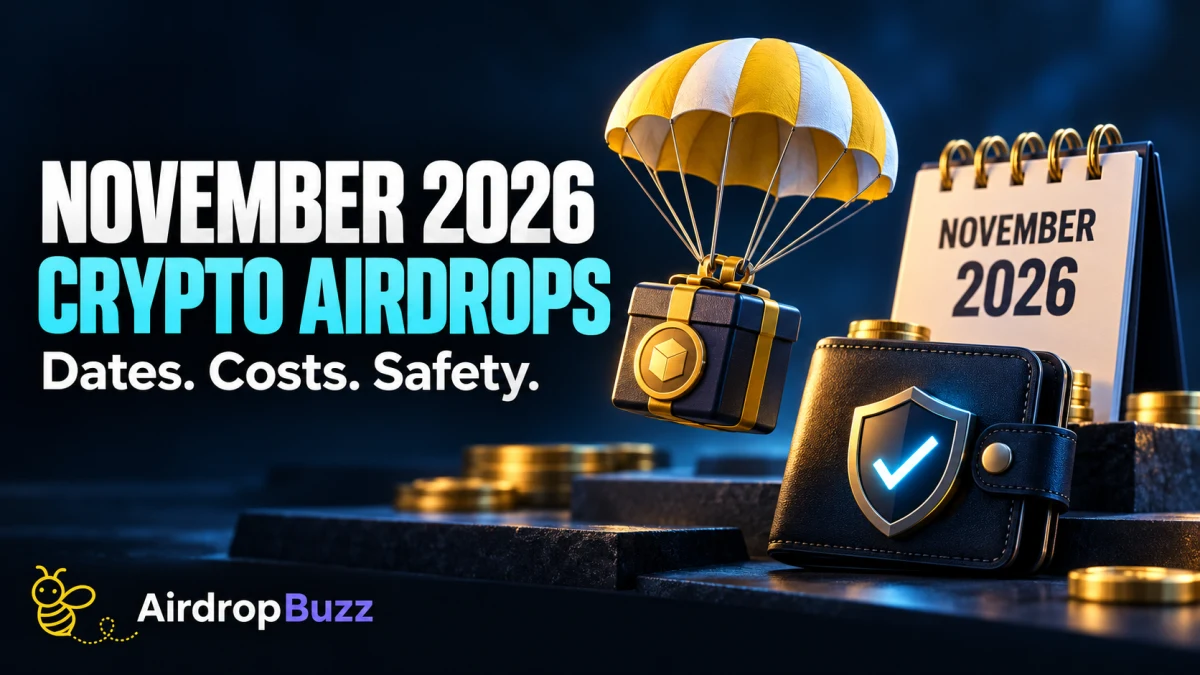 Best Crypto Airdrops for November 2026: Dates & Safety