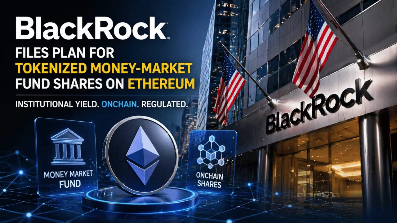 BlackRock Files Ethereum Tokenized Money-Market Fund Plan