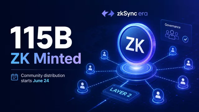 zkSync Era Mints Nearly $115 Billion ZK Tokens Ahead of June Distribution