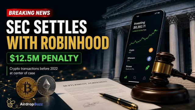 Robinhood Agrees to $12.5 Million Settlement Over SEC Crypto Trading Charges