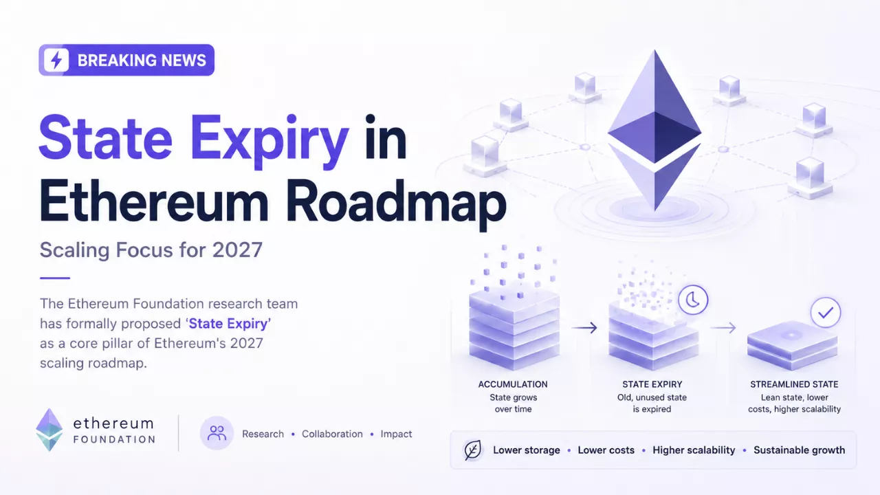 Ethereum Foundation Proposes State Expiry Overhaul for 2027 Roadmap