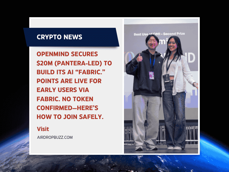 OpenMind Raises $20M to Build an AI “Fabric” — Early Users Are Already Earning Points